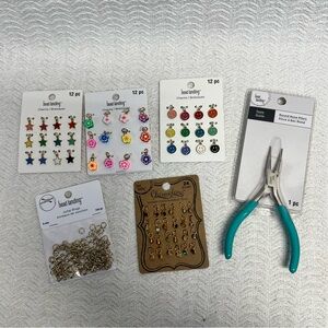 bead landing / set of charms, jump rings, & pliers
